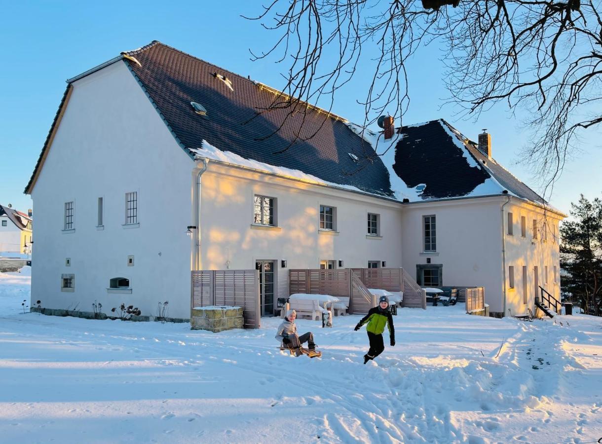 Farmhouse Eckartsberg Im Zittauer Gebirge - Gemuetliche Und Moderne Ferienwohnungen Mit Terrasse Экстерьер фото